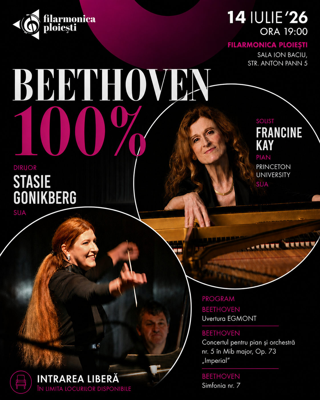 BEETHOVEN 100%, la Filarmonica Ploieşti